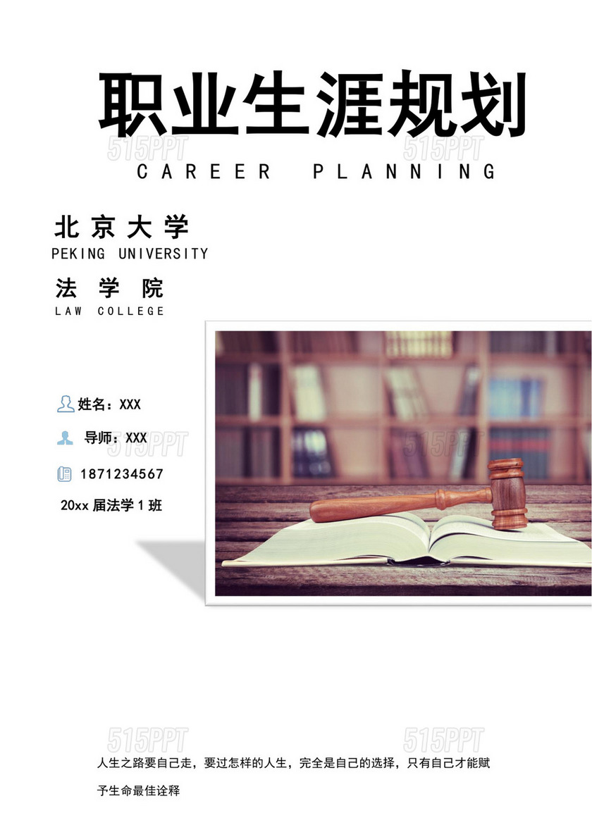 法学专业职业生涯规划法学专业职业生涯规划书大学职业规划