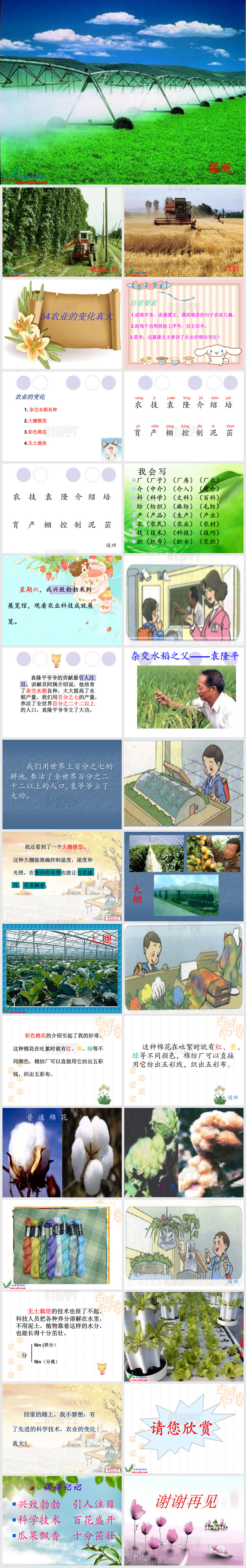 人教版小学语文二年级上册《农业的变化真大》