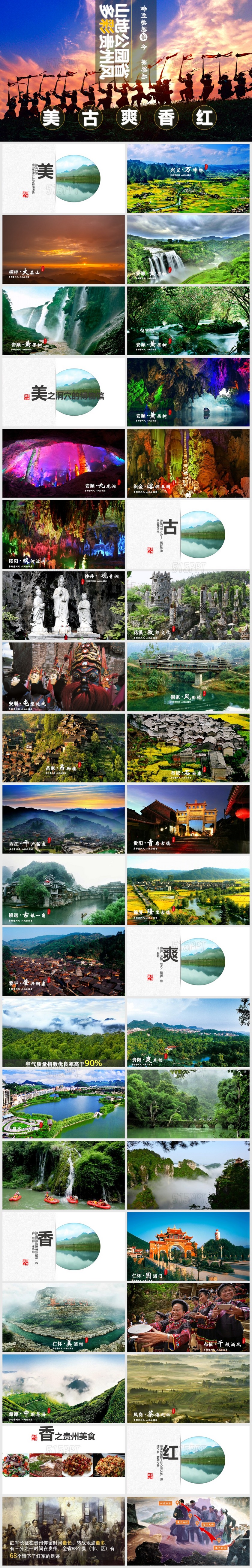 贵州旅游推介PPT模板