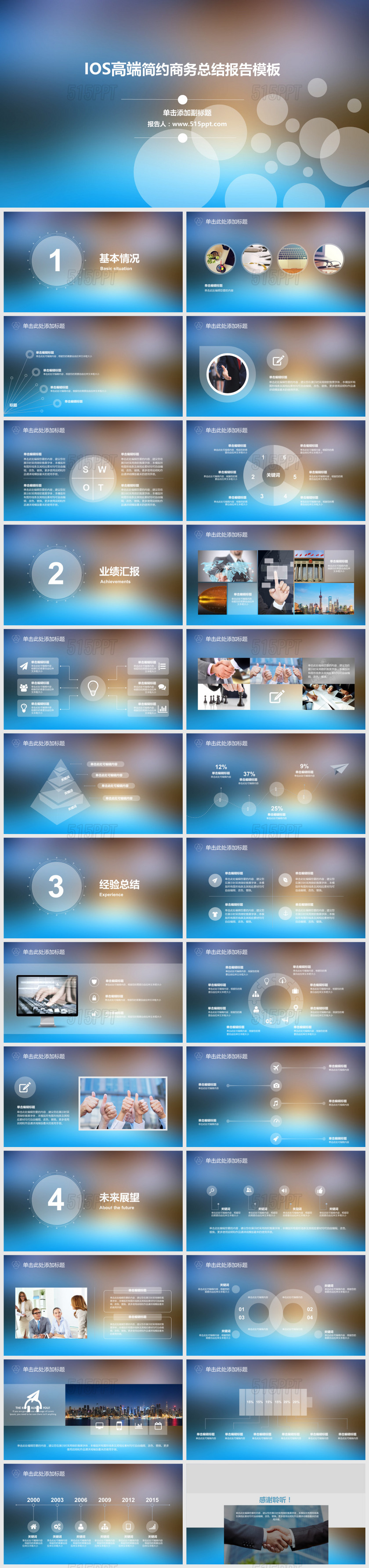 IOS高端商务总PPT模板