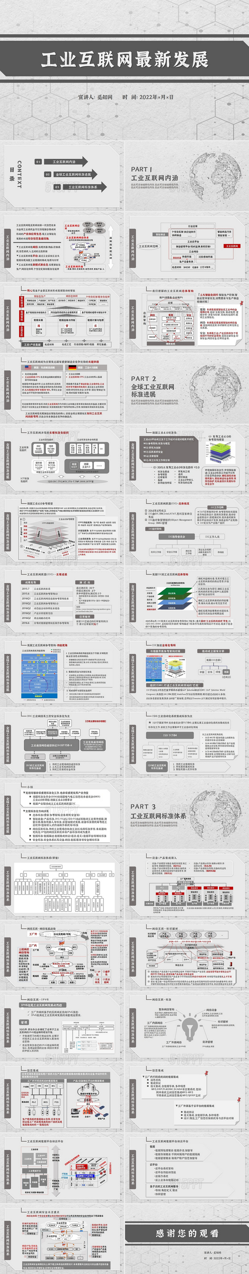 灰色简约商务工业互联网市场分析汇报宣讲PPT模板工业互联网1