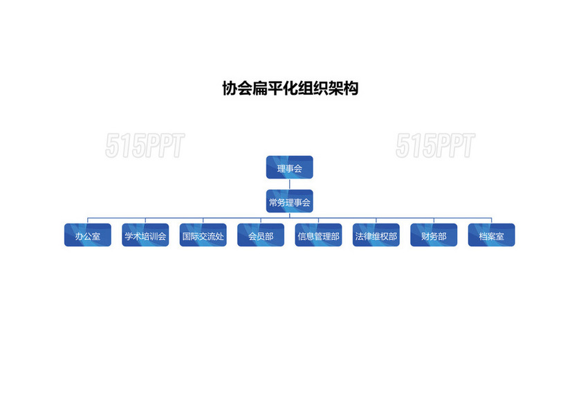 协会扁平化组织架构