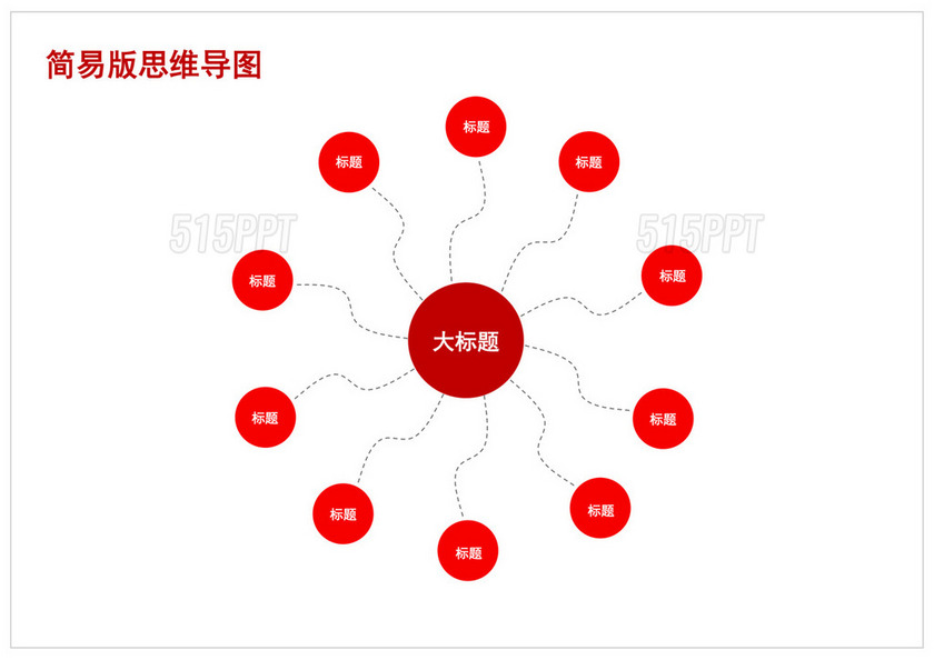 彩色简洁思维导读学习流程图思维导图模板