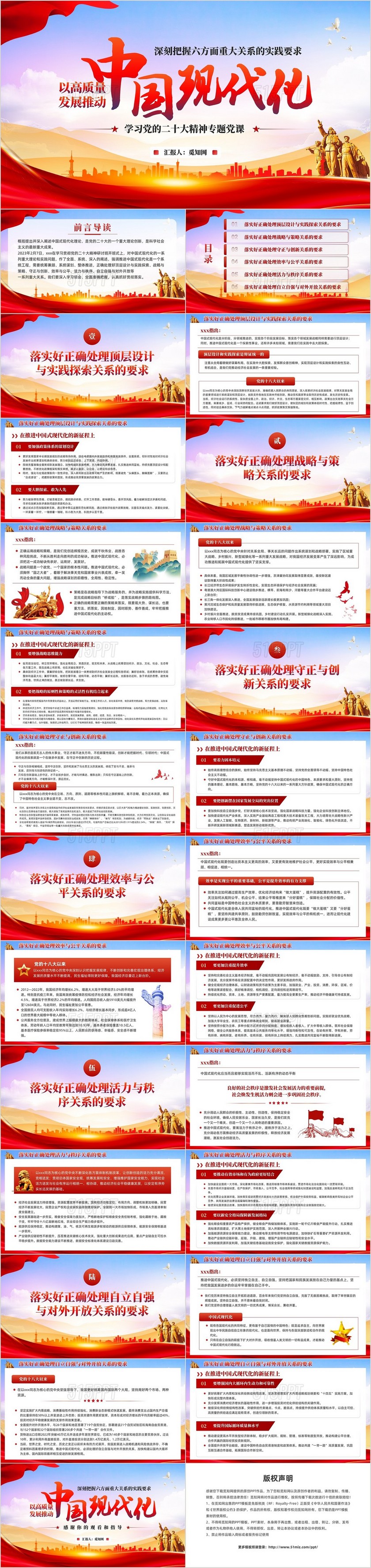 红色党建以高质量发展推动中国式现代化培训党课课件PPT