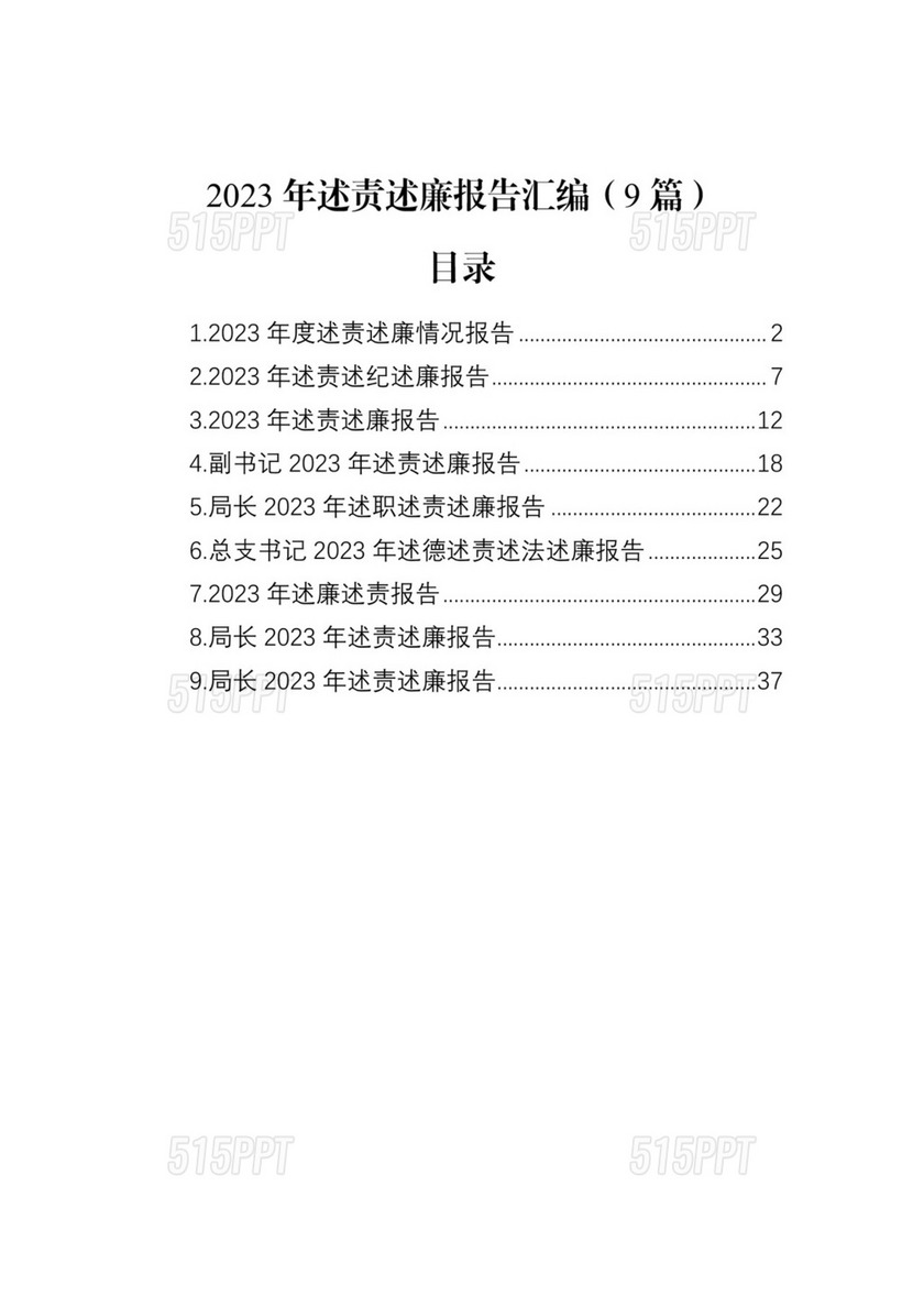 2023年述责述廉报告汇编（9篇）.docx