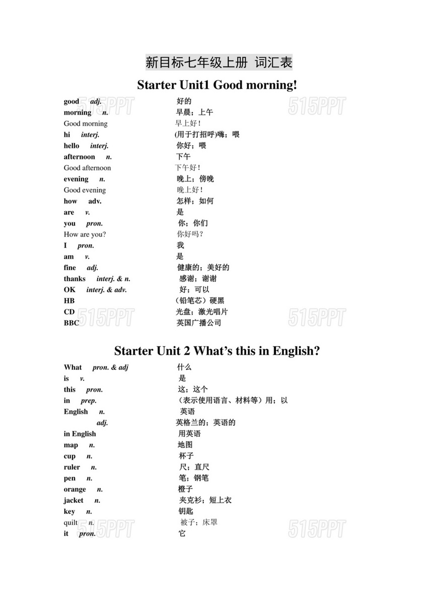 初中英语单词表电子版