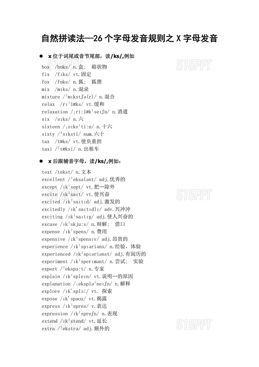 自然拼读26个字母发音