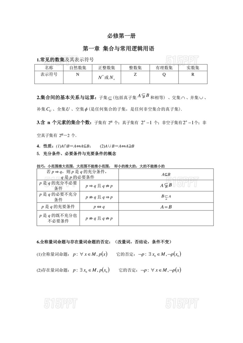 高中数学公式大全