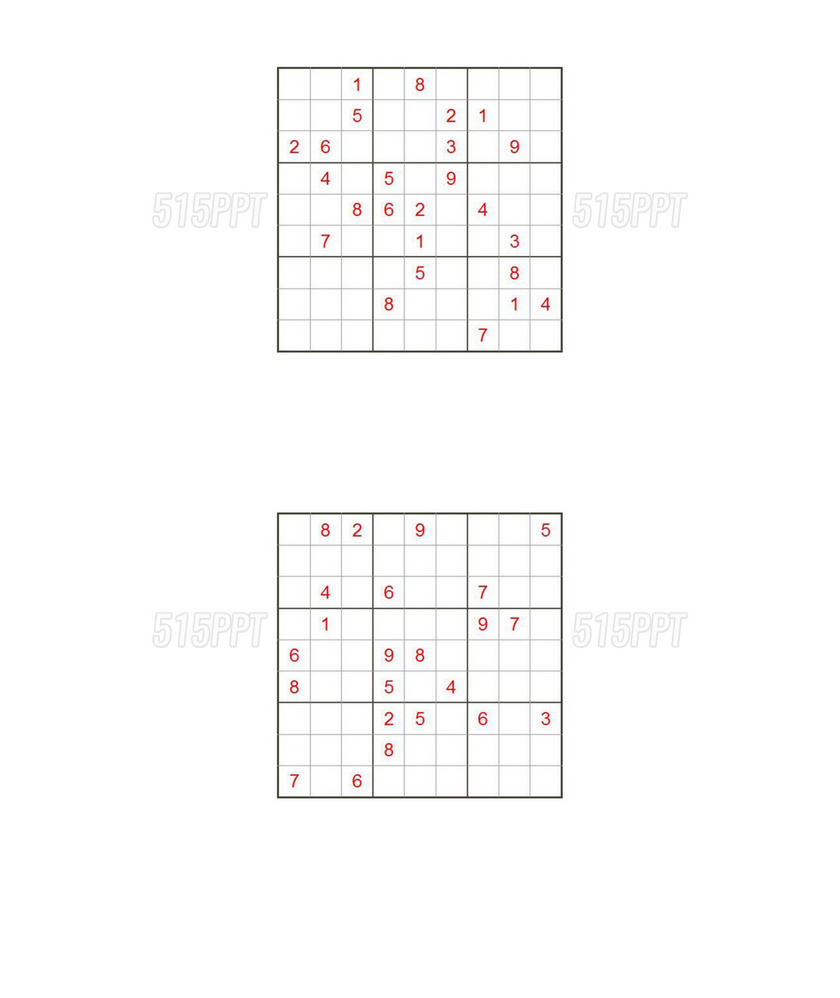 数独9x9题目大全及答案