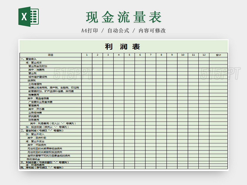 利润表