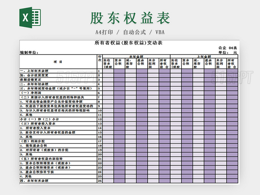 现金流量表