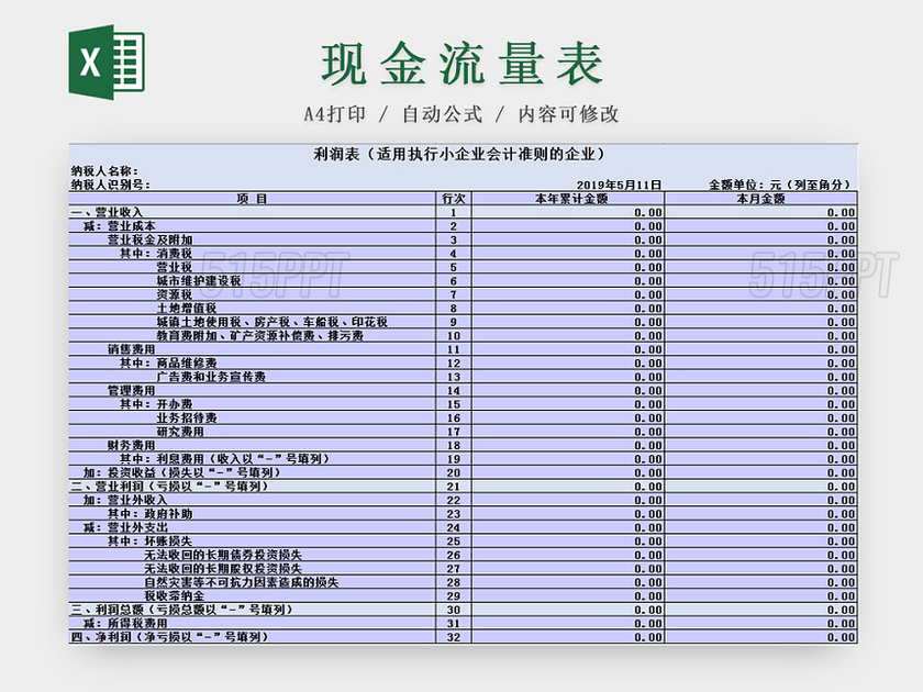 现金流量表