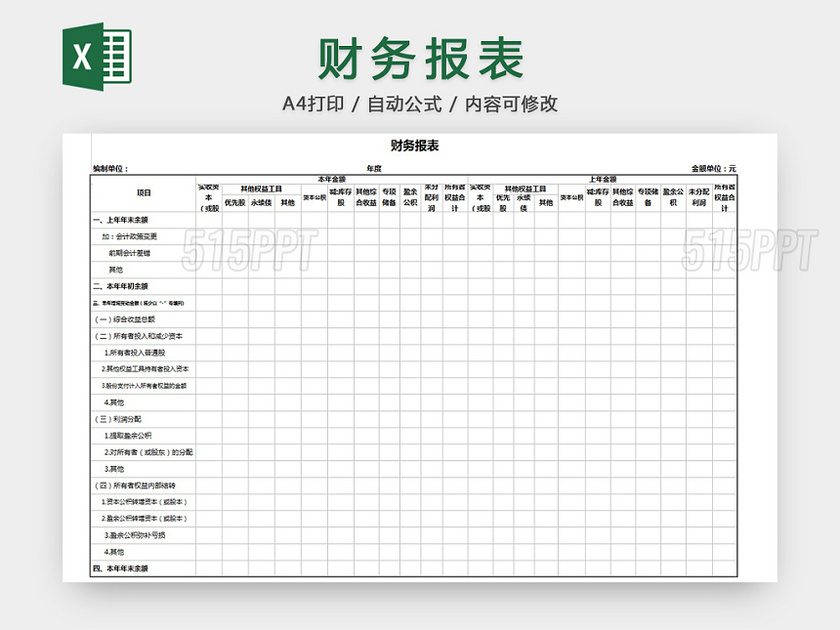 财务报表