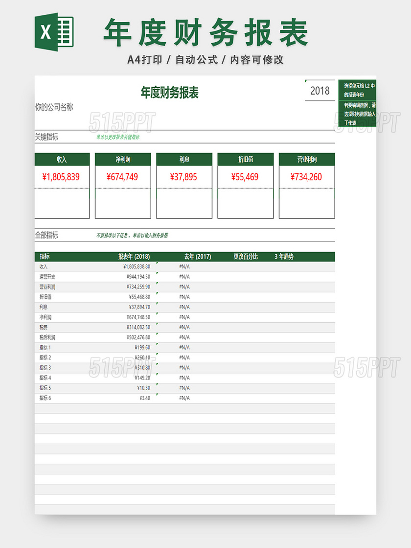 企业年度财务报表财务盘点报告