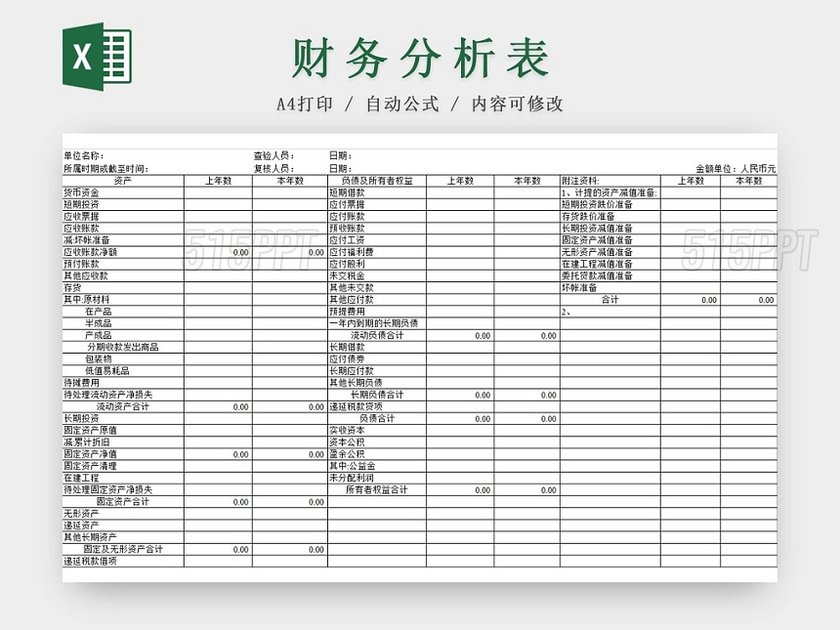 黑白简约公司财务报表财务分析报告