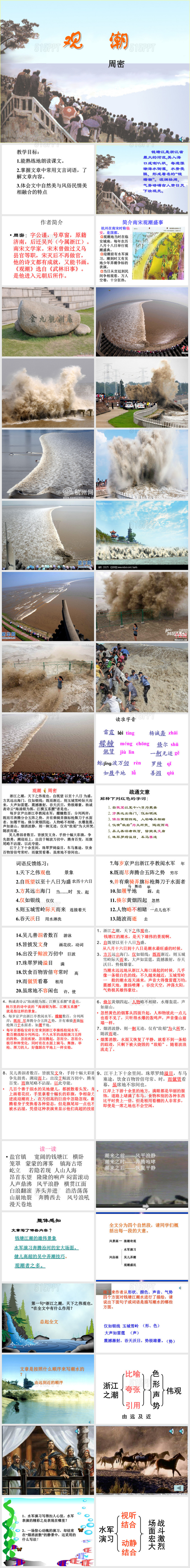 《观潮》公开课ppt课件