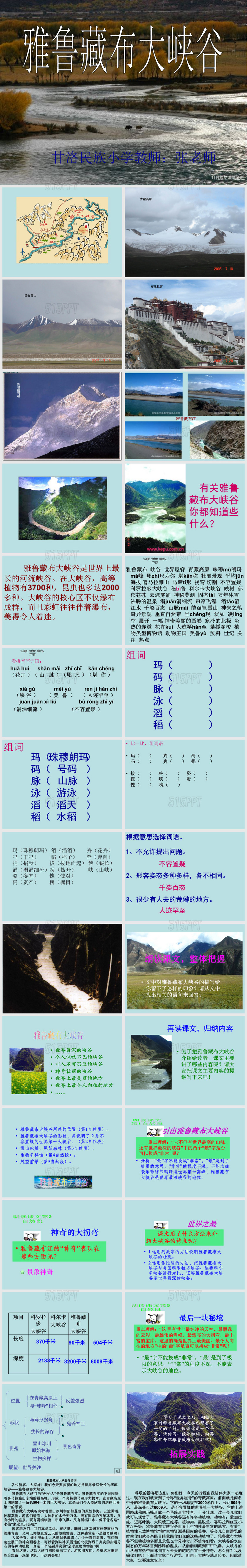 四年级上-第1章--2雅鲁藏布大峡谷 (12)