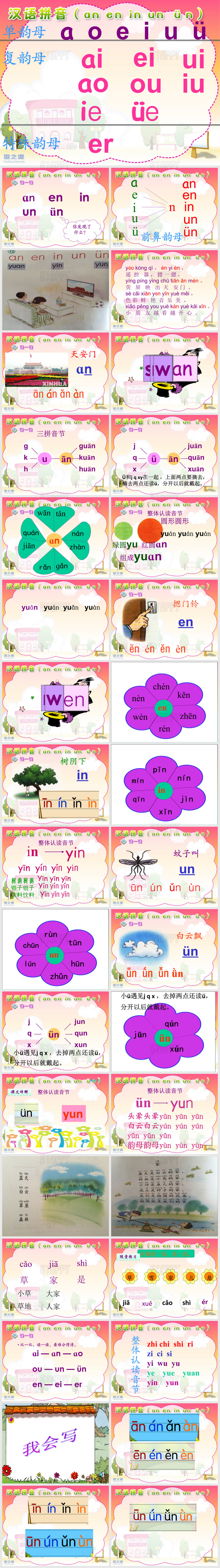 部编版一年级an-en-in-un-ün