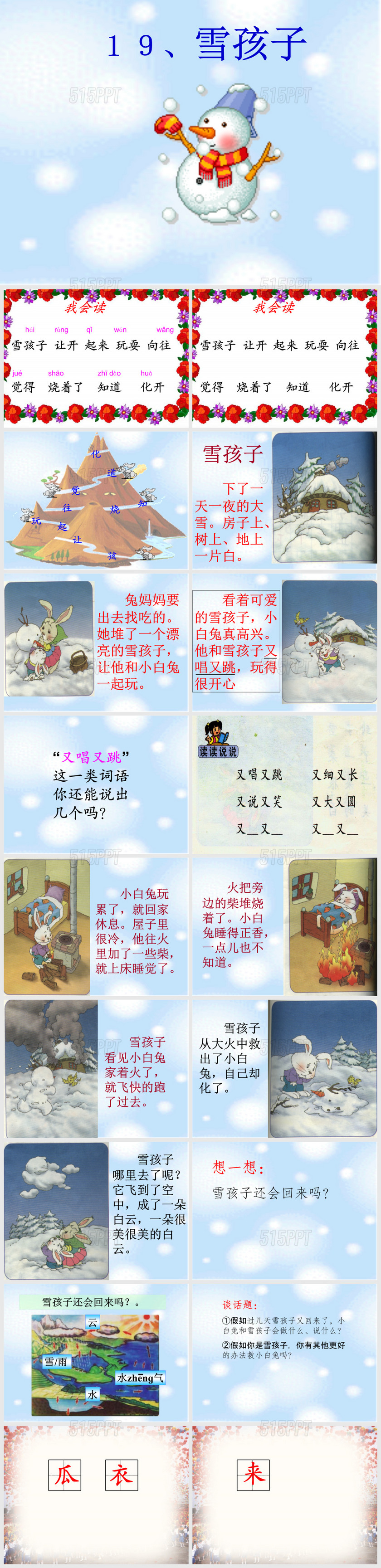 《雪孩子》PPT课件