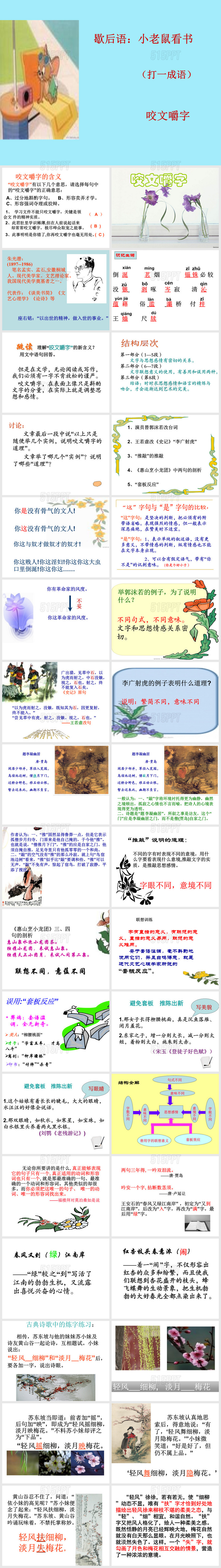 《咬文嚼字》公开课课件