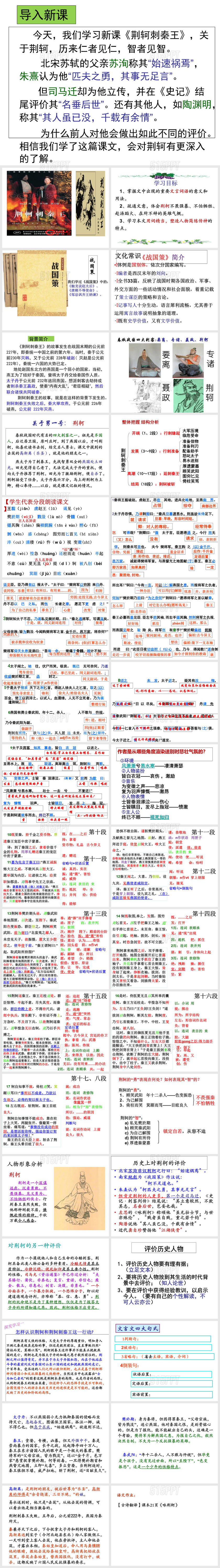 荆轲刺秦王-获奖公开课课件PPT