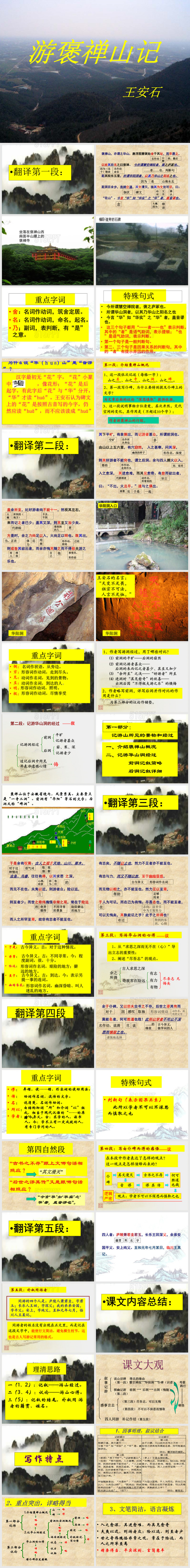 游褒禅山记(知识点详细)