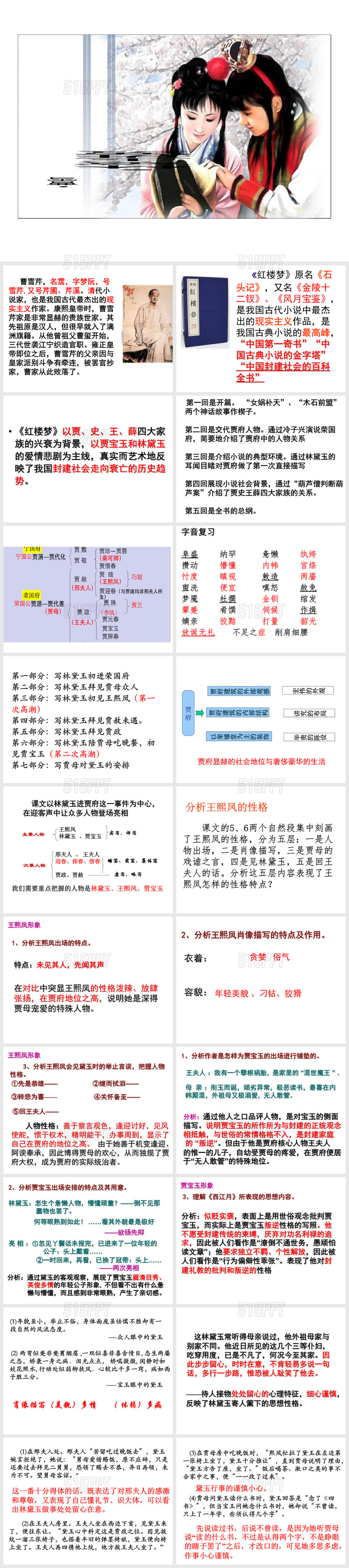 林黛玉进贾府(学考复习)