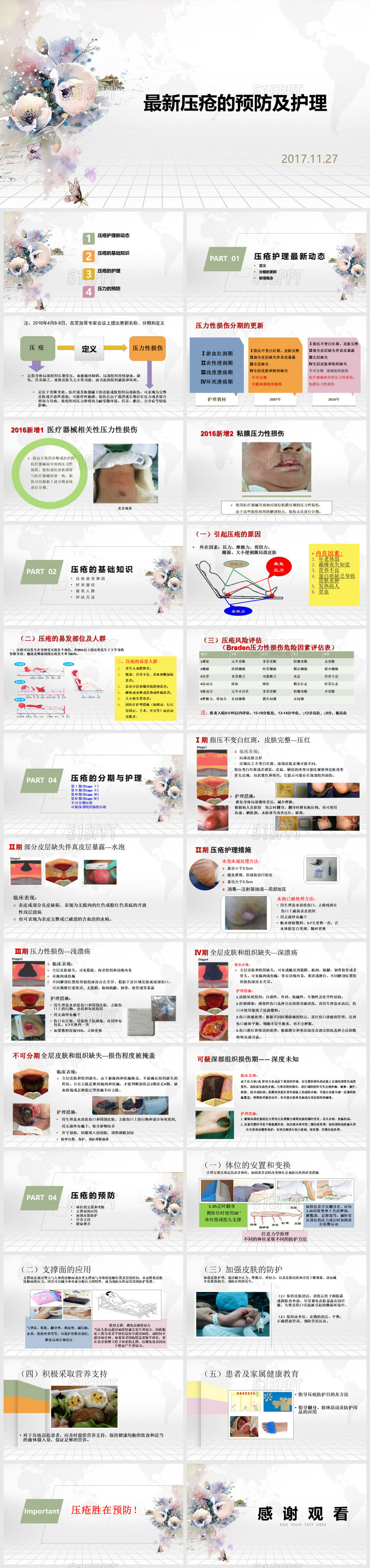 压疮患者护理查房ppt模板