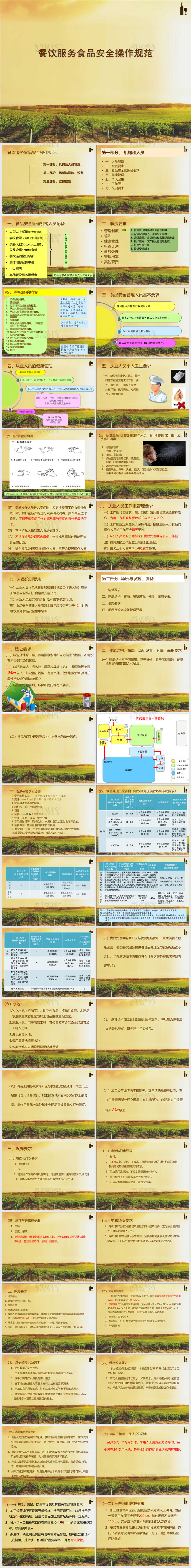 餐饮服务食品安全操作规范ppt模板