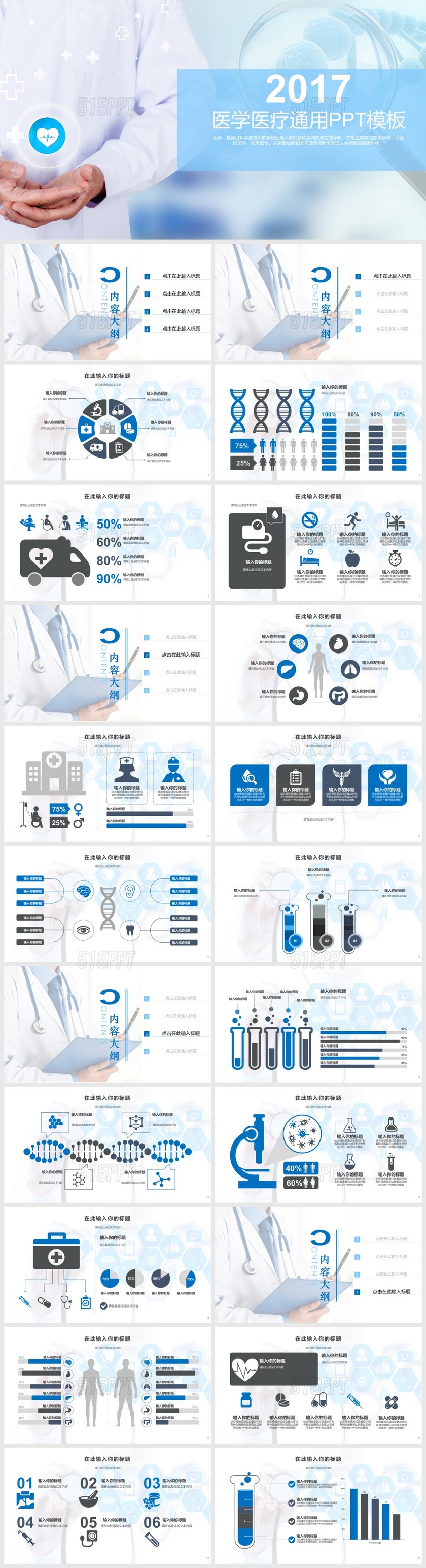医学医疗通用PPT模板