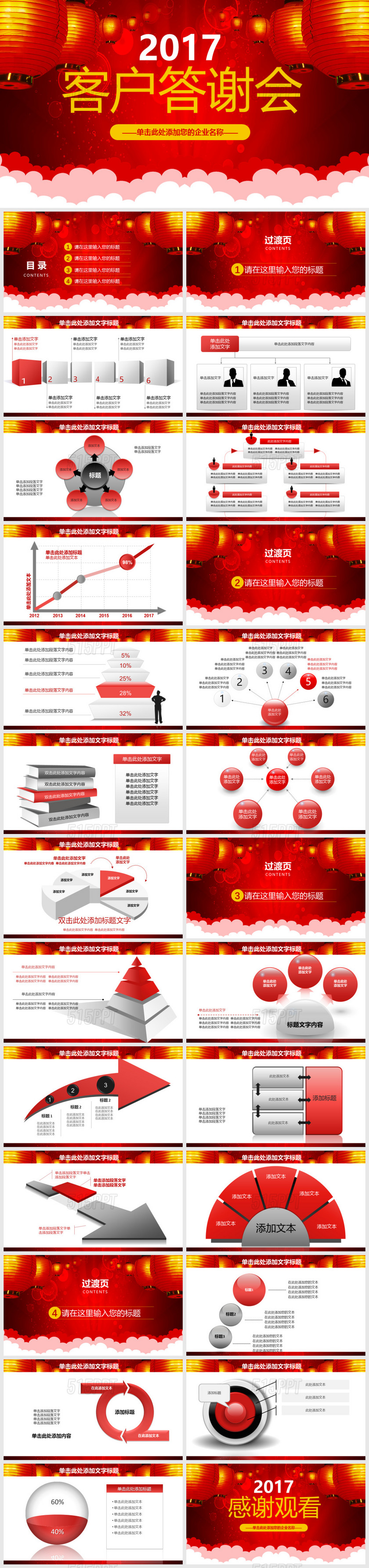 客户答谢会PPT模版