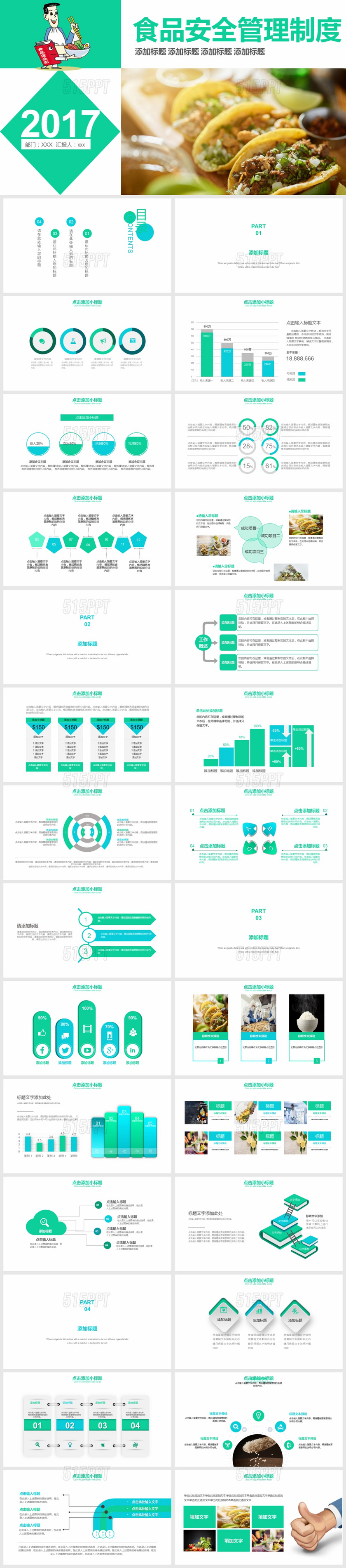 食品安全管理制度PPT模板
