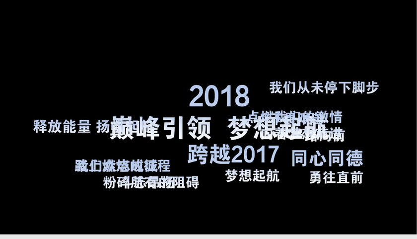 震撼金色粒子光效年会誓师大会片头PPT模板